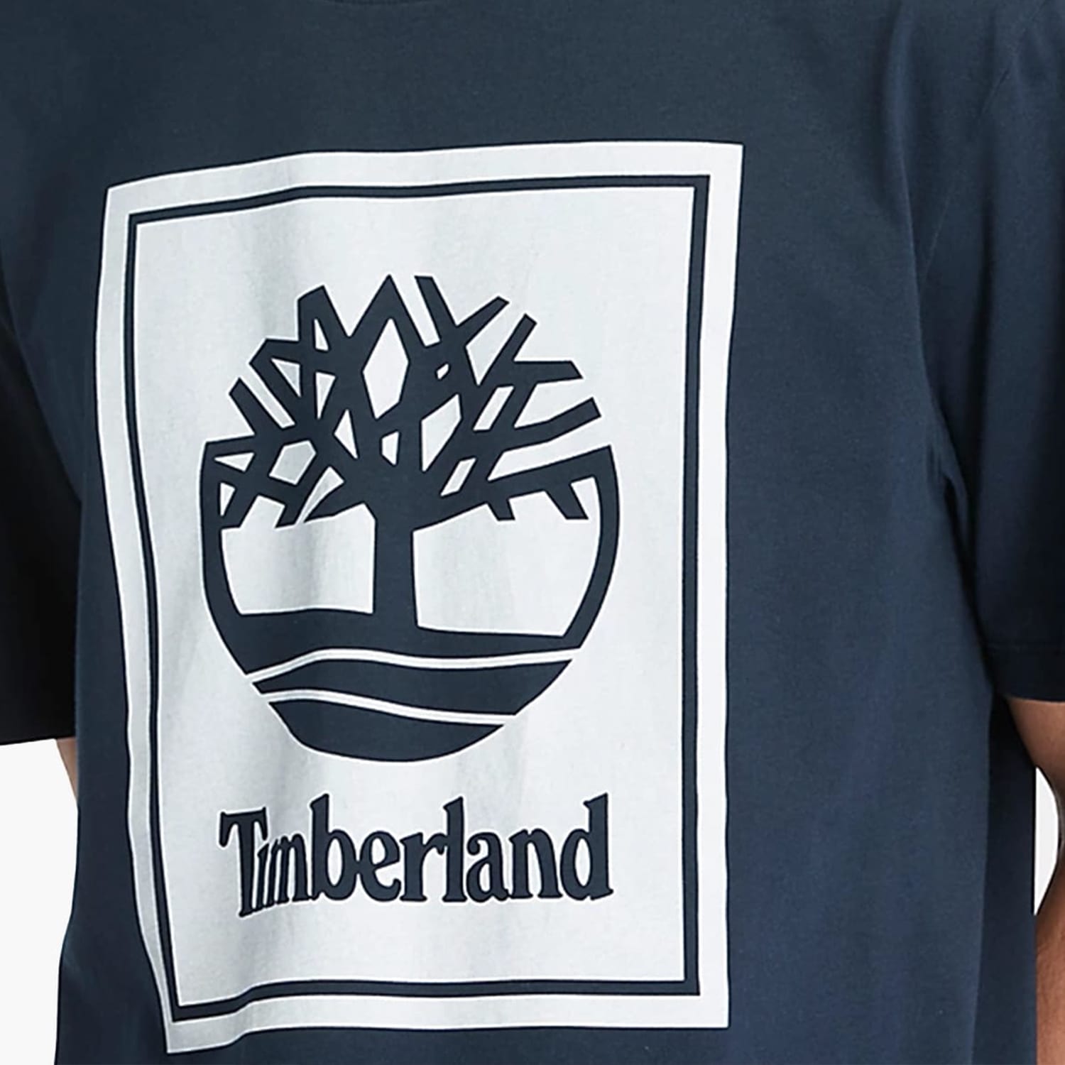 Ανδρικές Μπλούζες A5WQQ Σκούρο Μπλε Βαμβάκι Timberland Ανδρικές Μπλούζες A5WQQ Σκούρο Μπλε Βαμβάκι Timberland