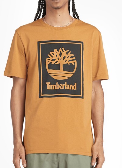 Ανδρικές Μπλούζες A5V7K Πράσινο Βαμβάκι Timberland