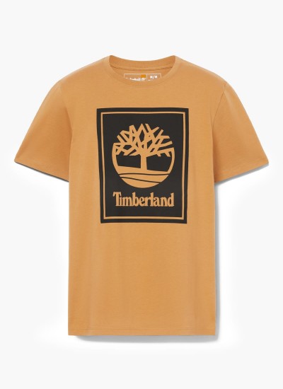 Ανδρικές Μπλούζες A5V7K Πράσινο Βαμβάκι Timberland