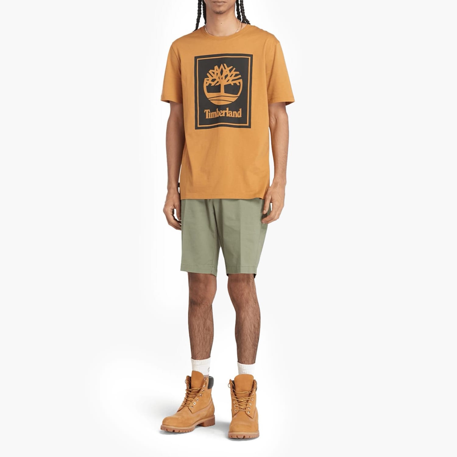 Ανδρικές Μπλούζες A5WQQ Κίτρινο Βαμβάκι Timberland Ανδρικές Μπλούζες A5WQQ Κίτρινο Βαμβάκι Timberland