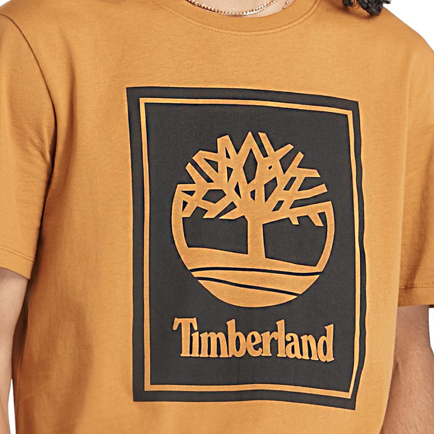 Ανδρικές Μπλούζες A5WQQ Κίτρινο Βαμβάκι Timberland Ανδρικές Μπλούζες A5WQQ Κίτρινο Βαμβάκι Timberland