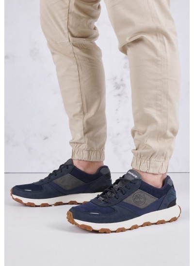 Ανδρικά Παπούτσια Casual A5YDR Μπλε Δέρμα Νούμπουκ Timberland