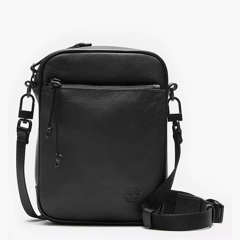 Men Bags A61D7 Black Leather Timberland