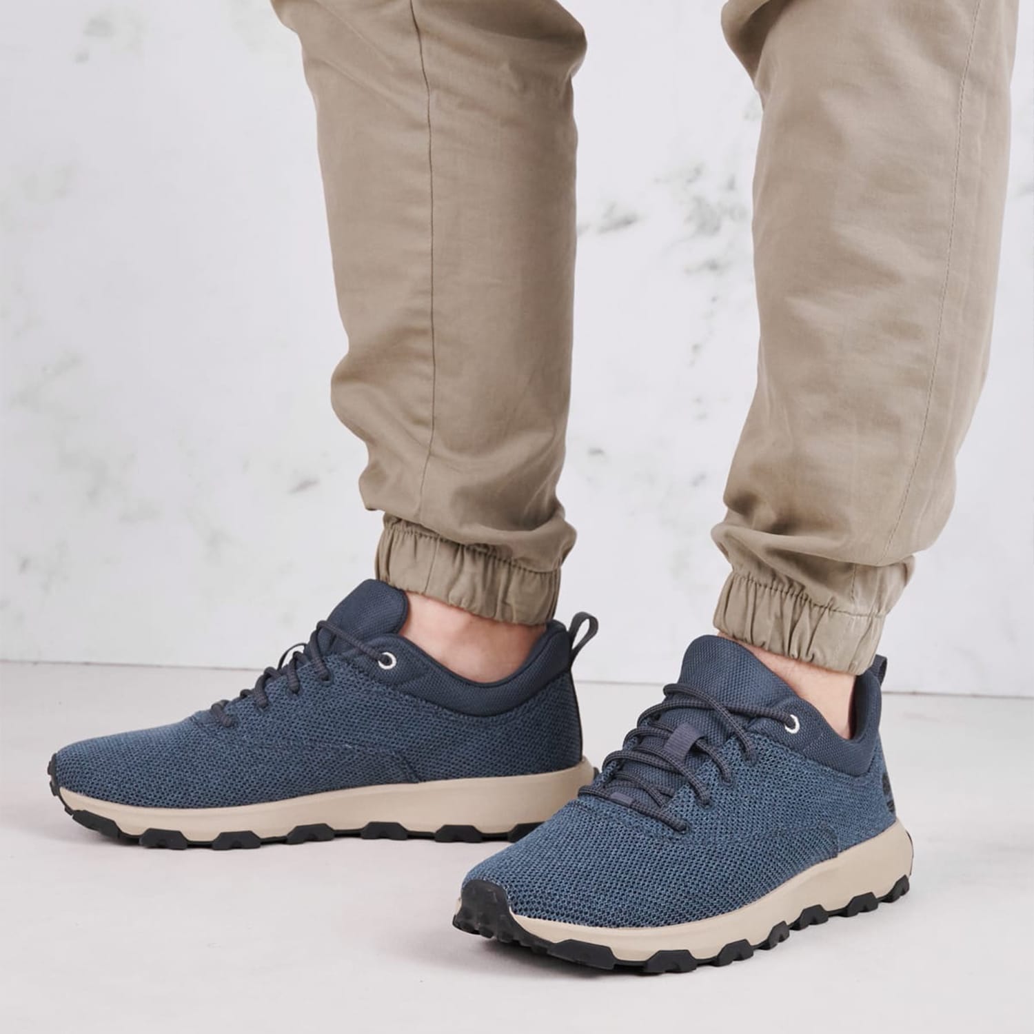 Men Casual Shoes A67KN Blue Fabric Timberland Men Casual Shoes A67KN Blue Fabric Timberland