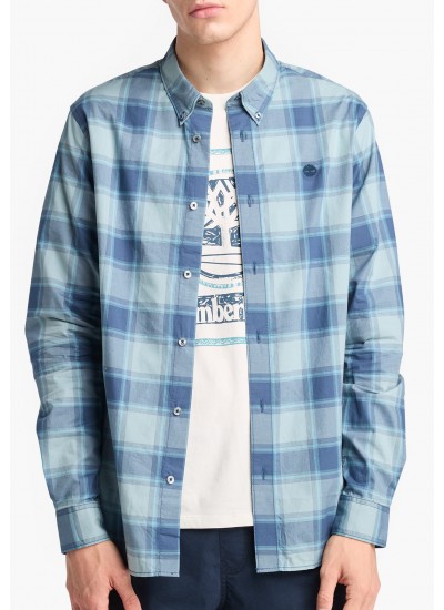 Ανδρικά Πουκάμισα Oxford.Shirt Μπλέ Ανοιχτό Βαμβάκι GANT