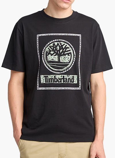 Ανδρικές Μπλούζες A6VDP Σκούρο Μπλε Βαμβάκι Timberland