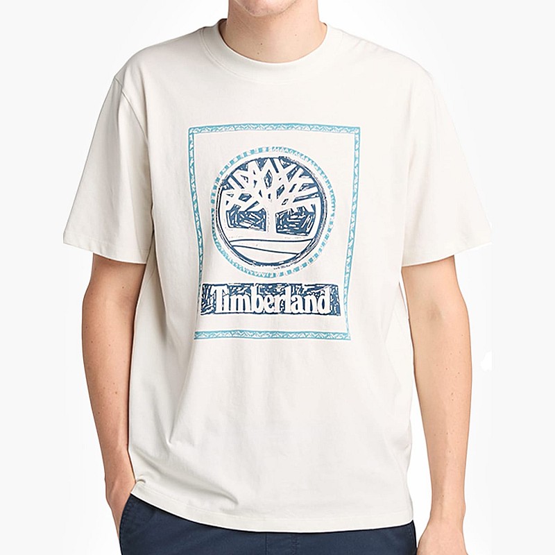 Men T-Shirts A6DHD White Cotton Timberland