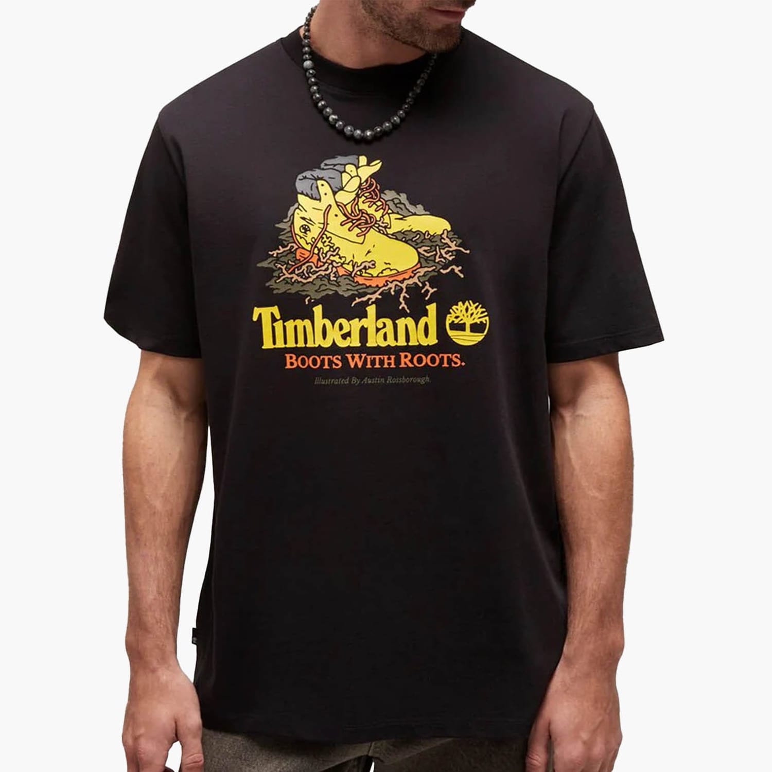 Ανδρικές Μπλούζες A6DJ1 Μαύρο Βαμβάκι Timberland