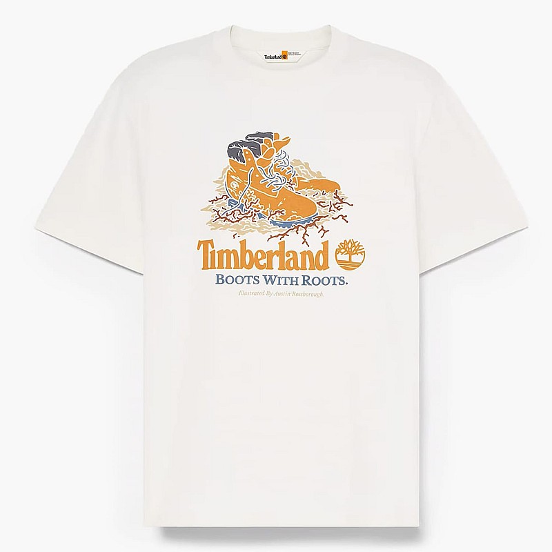Ανδρικές Μπλούζες A6DJ1 Άσπρο Βαμβάκι Timberland