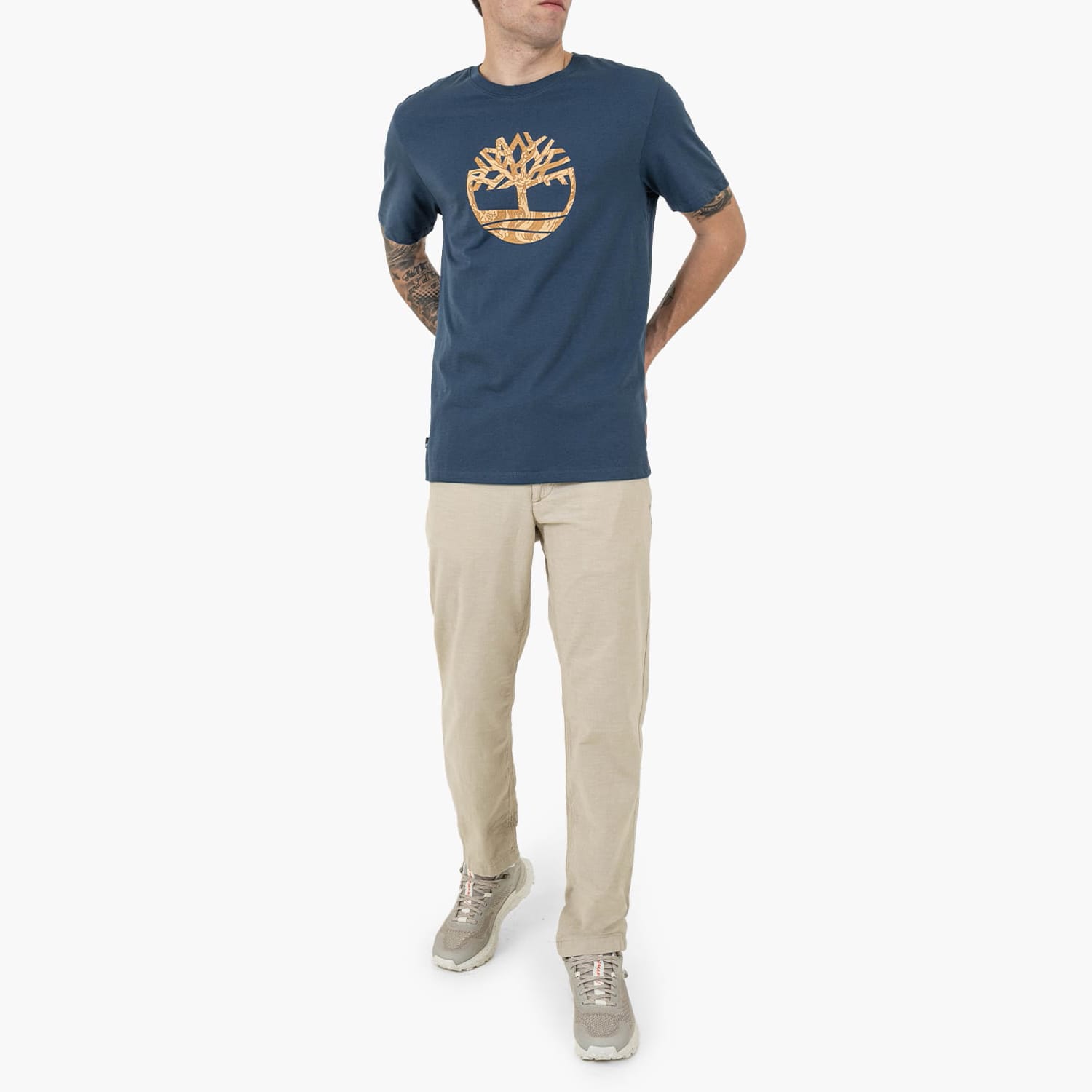 Men T-Shirts A6DTS Blue Cotton Timberland