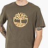 Men T-Shirts A6DTS Olive Cotton Timberland Men T-Shirts A6DTS Olive Cotton Timberland