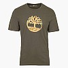 Men T-Shirts A6DTS Olive Cotton Timberland Men T-Shirts A6DTS Olive Cotton Timberland