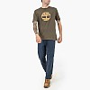 Men T-Shirts A6DTS Olive Cotton Timberland Men T-Shirts A6DTS Olive Cotton Timberland