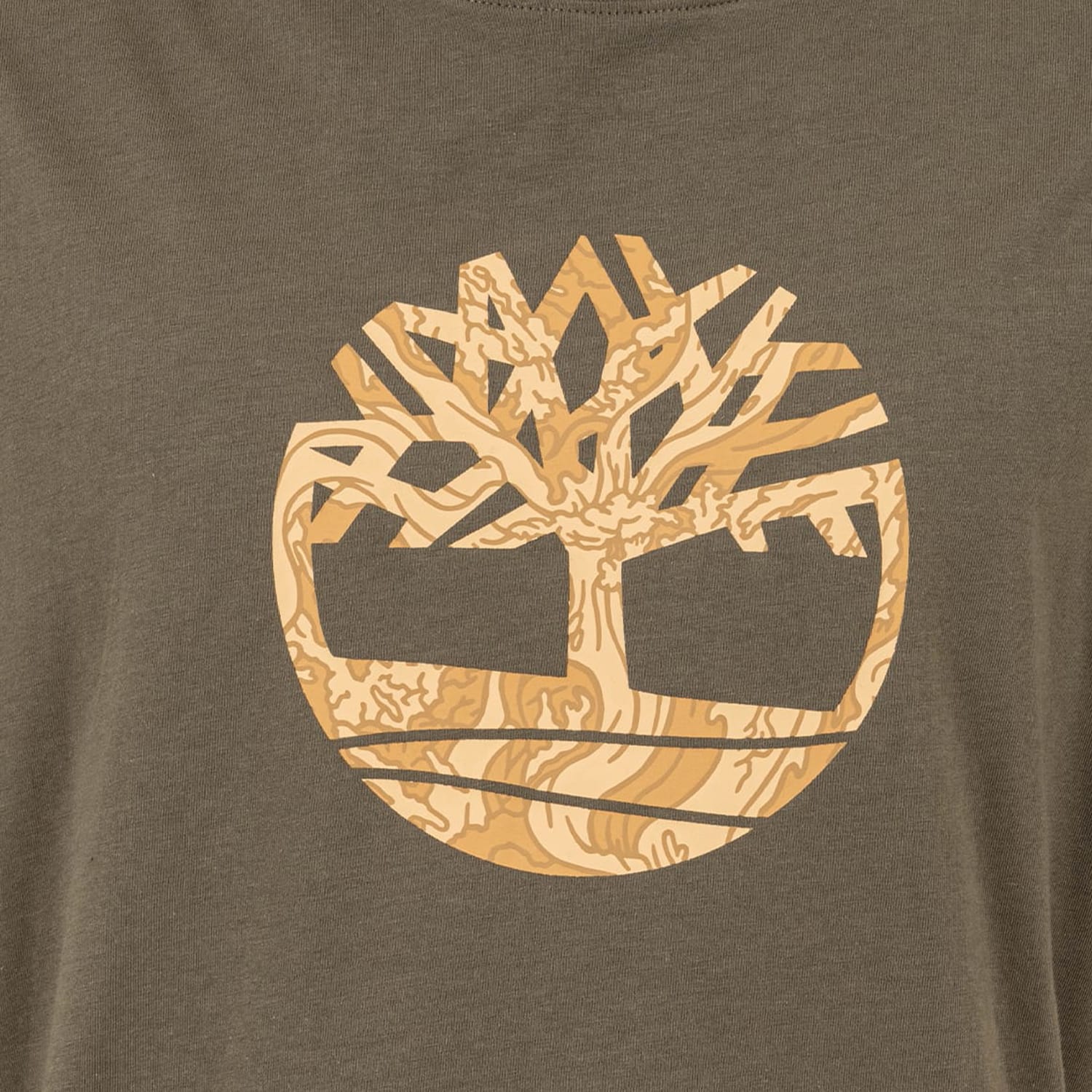 Men T-Shirts A6DTS Olive Cotton Timberland Men T-Shirts A6DTS Olive Cotton Timberland