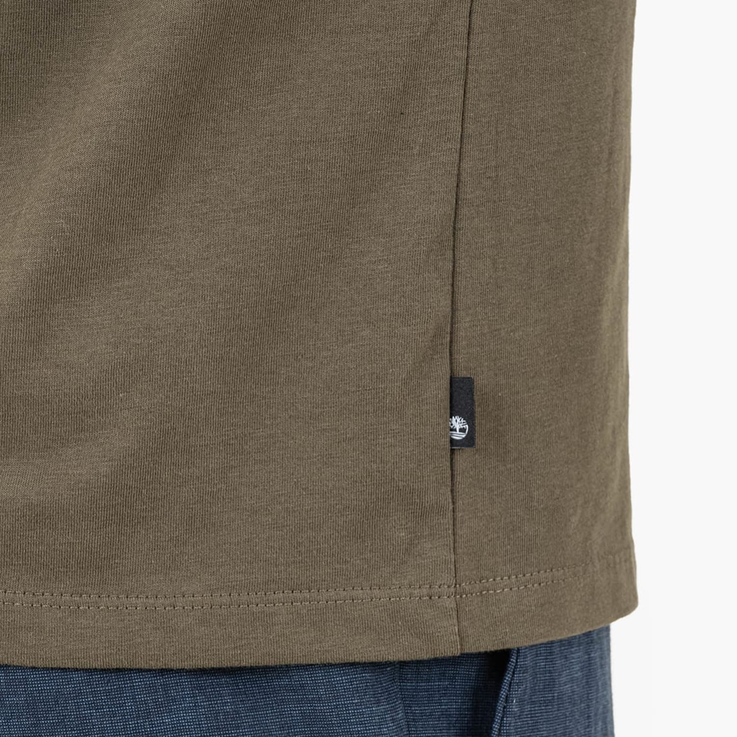 Men T-Shirts A6DTS Olive Cotton Timberland Men T-Shirts A6DTS Olive Cotton Timberland