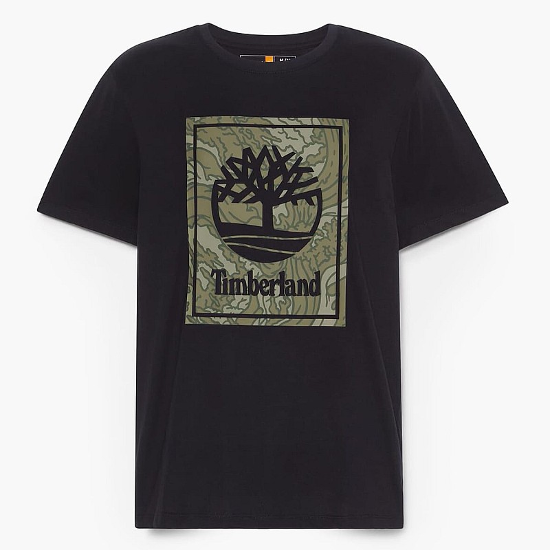 Men T-Shirts A6DUD Black Cotton Timberland