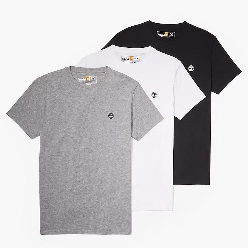 Men T-Shirts A6GH1.3pack Multi Cotton Timberland