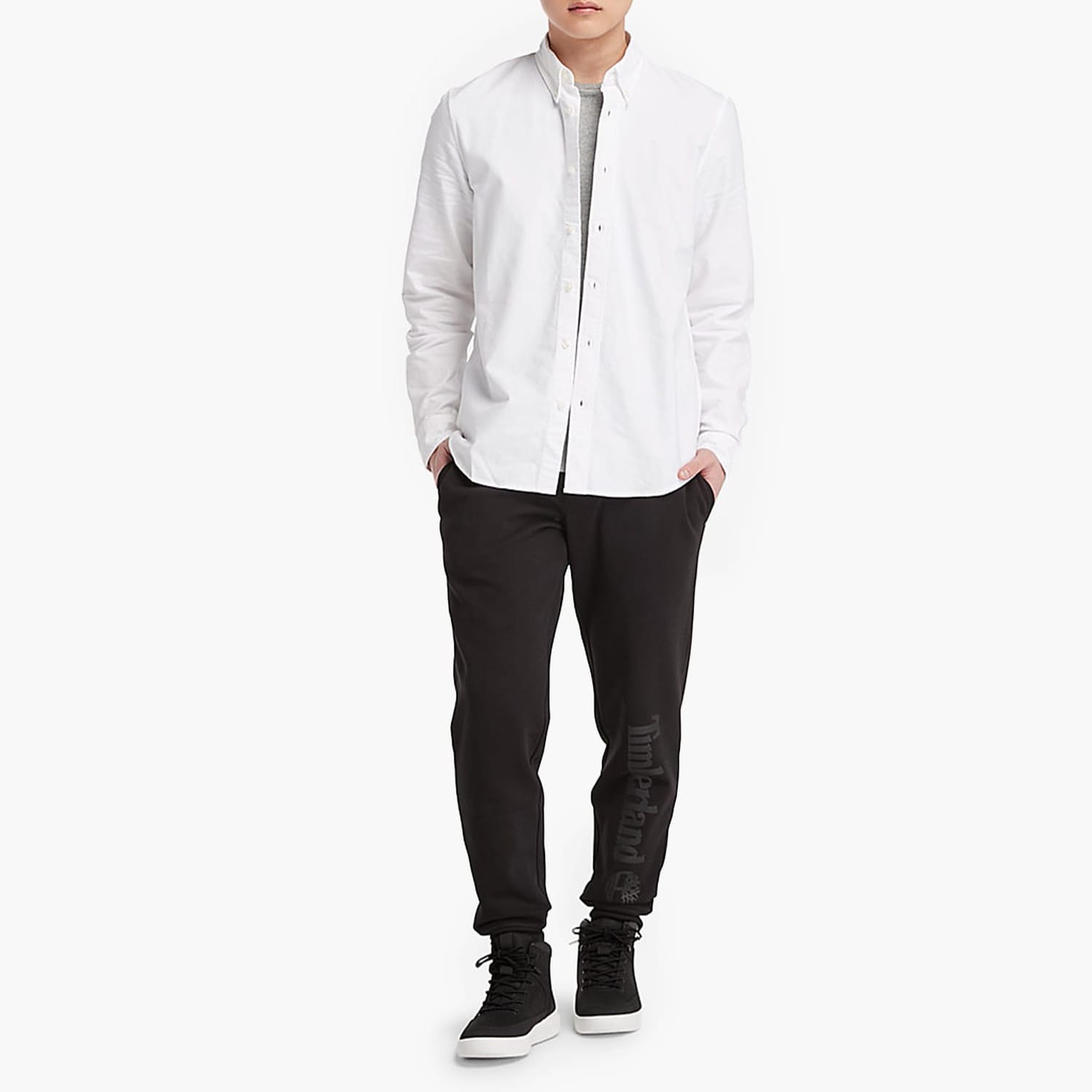 Men Shirts A6GPN White Cotton Timberland Men Shirts A6GPN White Cotton Timberland