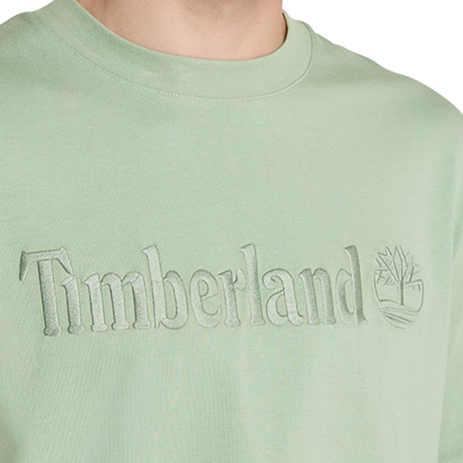 Ανδρικές Μπλούζες A6VPE Πράσινο Βαμβάκι Timberland Ανδρικές Μπλούζες A6VPE Πράσινο Βαμβάκι Timberland