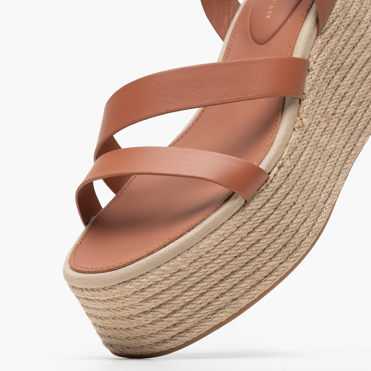 Γυναικείες Πλατφόρμες Χαμηλές Ankle.Strap Ταμπά Δέρμα Tommy Hilfiger