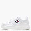 Women Casual Shoes Basket.Flatform White Leather Tommy Hilfiger Women Casual Shoes Basket.Flatform White Leather Tommy Hilfiger