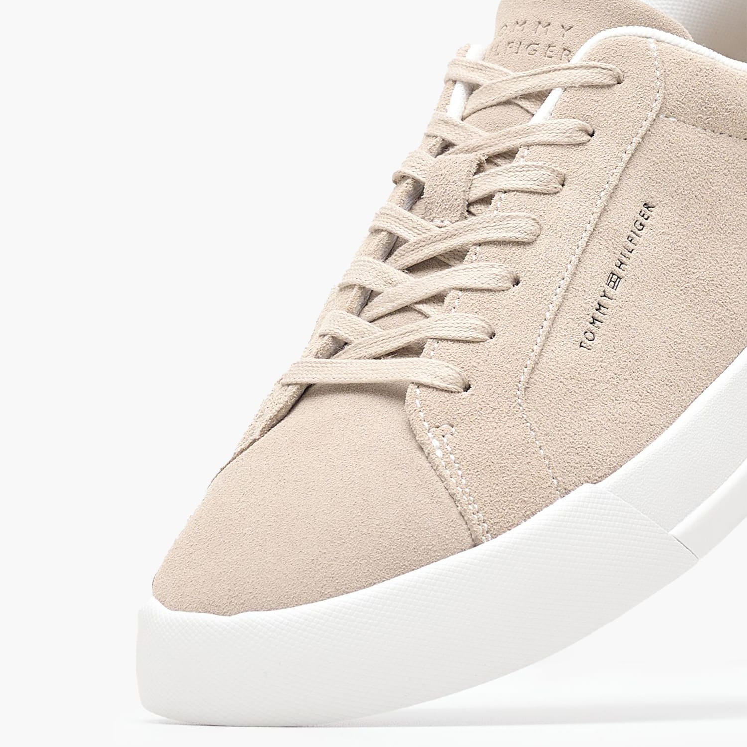 Ανδρικά Παπούτσια Casual Better.Suede Μπεζ Δέρμα Καστόρι Tommy Hilfiger