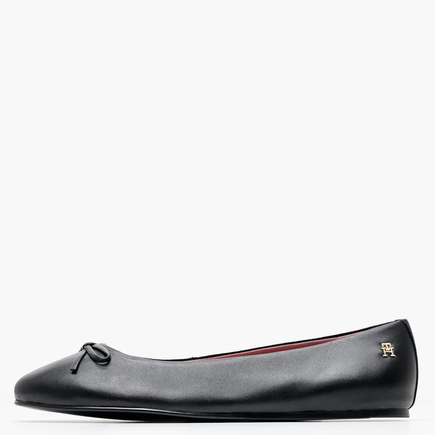 Γυναικείες Μπαλαρίνες Bow.Ballerina Μαύρο Δέρμα Tommy Hilfiger