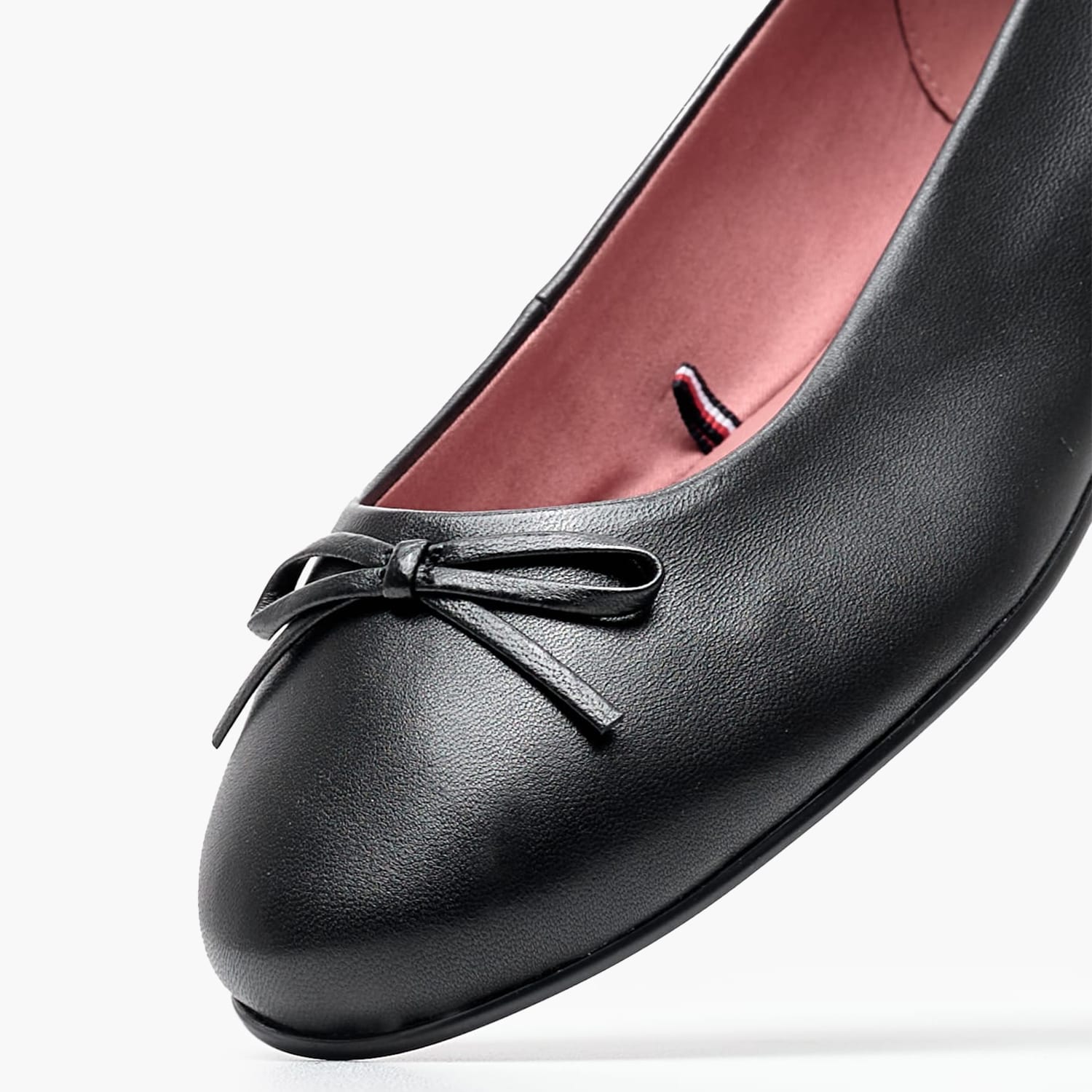 Γυναικείες Μπαλαρίνες Bow.Ballerina Μαύρο Δέρμα Tommy Hilfiger