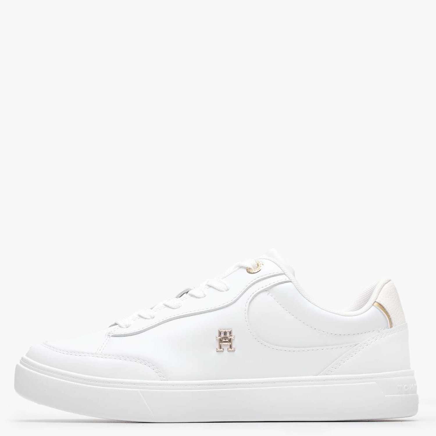 Γυναικεία Παπούτσια Casual Chic.Court Άσπρο Δέρμα Tommy Hilfiger