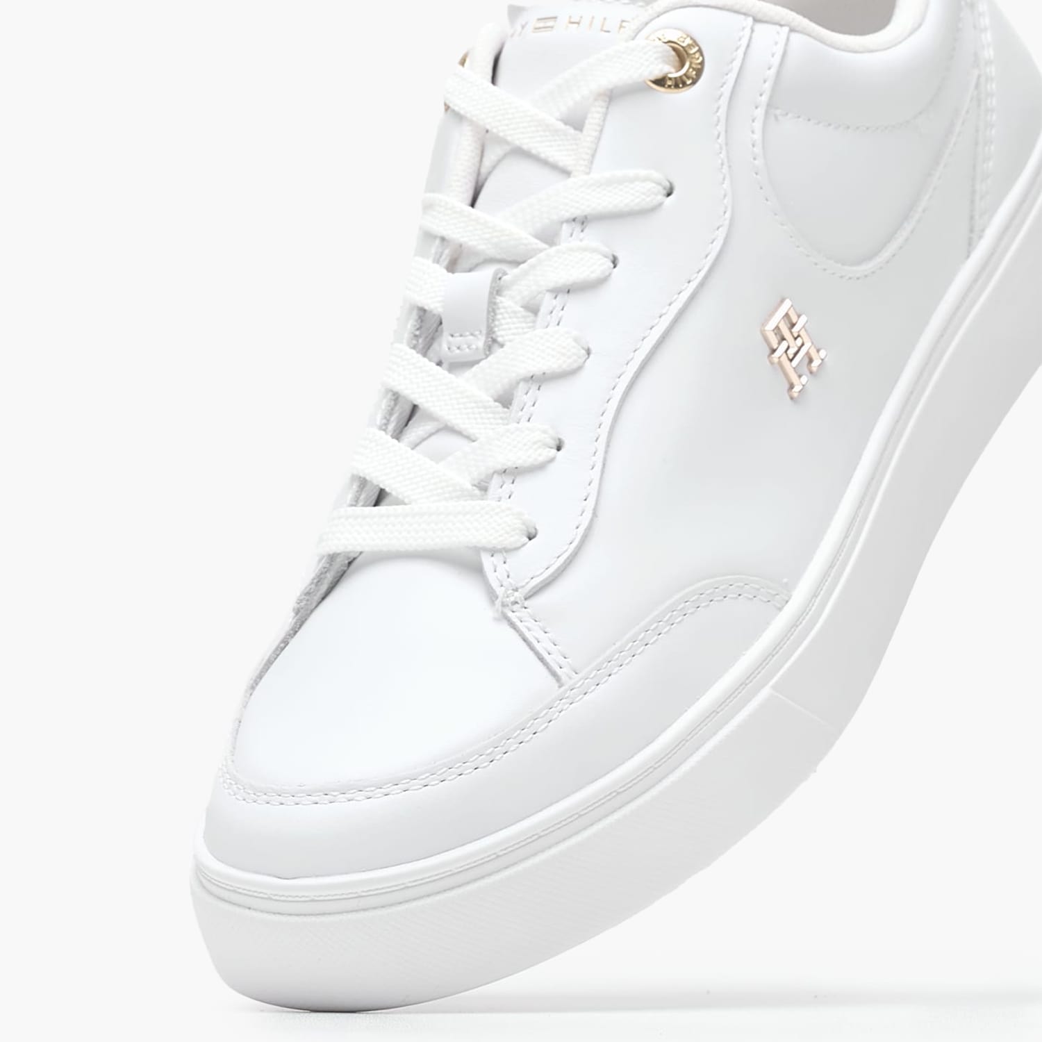 Γυναικεία Παπούτσια Casual Chic.Court Άσπρο Δέρμα Tommy Hilfiger