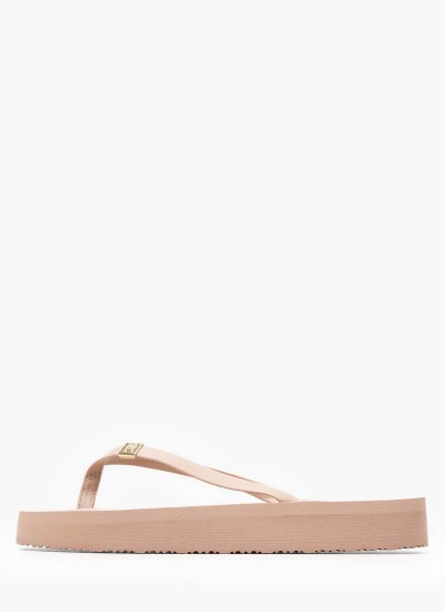 Γυναικεία Παπούτσια Casual Basket.Ess Άσπρο Δέρμα Tommy Hilfiger