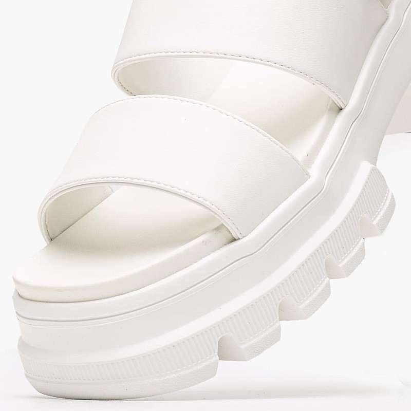 Γυναικεία Πέδιλα Chunky.City Άσπρο ECOleather Tommy Hilfiger