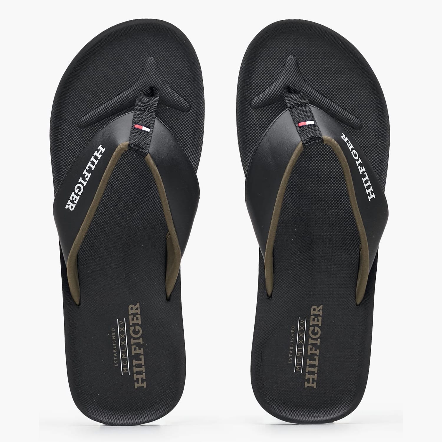 Ανδρικές Σαγιονάρες & Πέδιλα Comfort.Sandal Μαύρο ECOleather Tommy Hilfiger