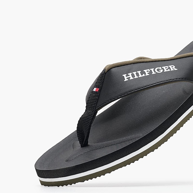 Ανδρικές Σαγιονάρες & Πέδιλα Comfort.Sandal Μαύρο ECOleather Tommy Hilfiger