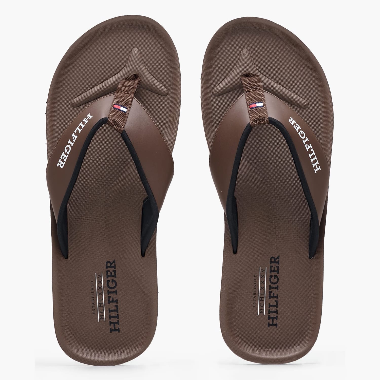 Ανδρικές Σαγιονάρες & Πέδιλα Comfort.Sandal Καφέ ECOleather Tommy Hilfiger
