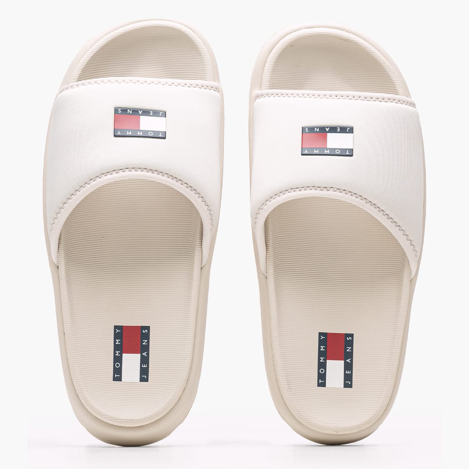 Γυναικείες Σαγιονάρες & Πέδιλα Comfy.Slide Μπεζ Ύφασμα Tommy Hilfiger