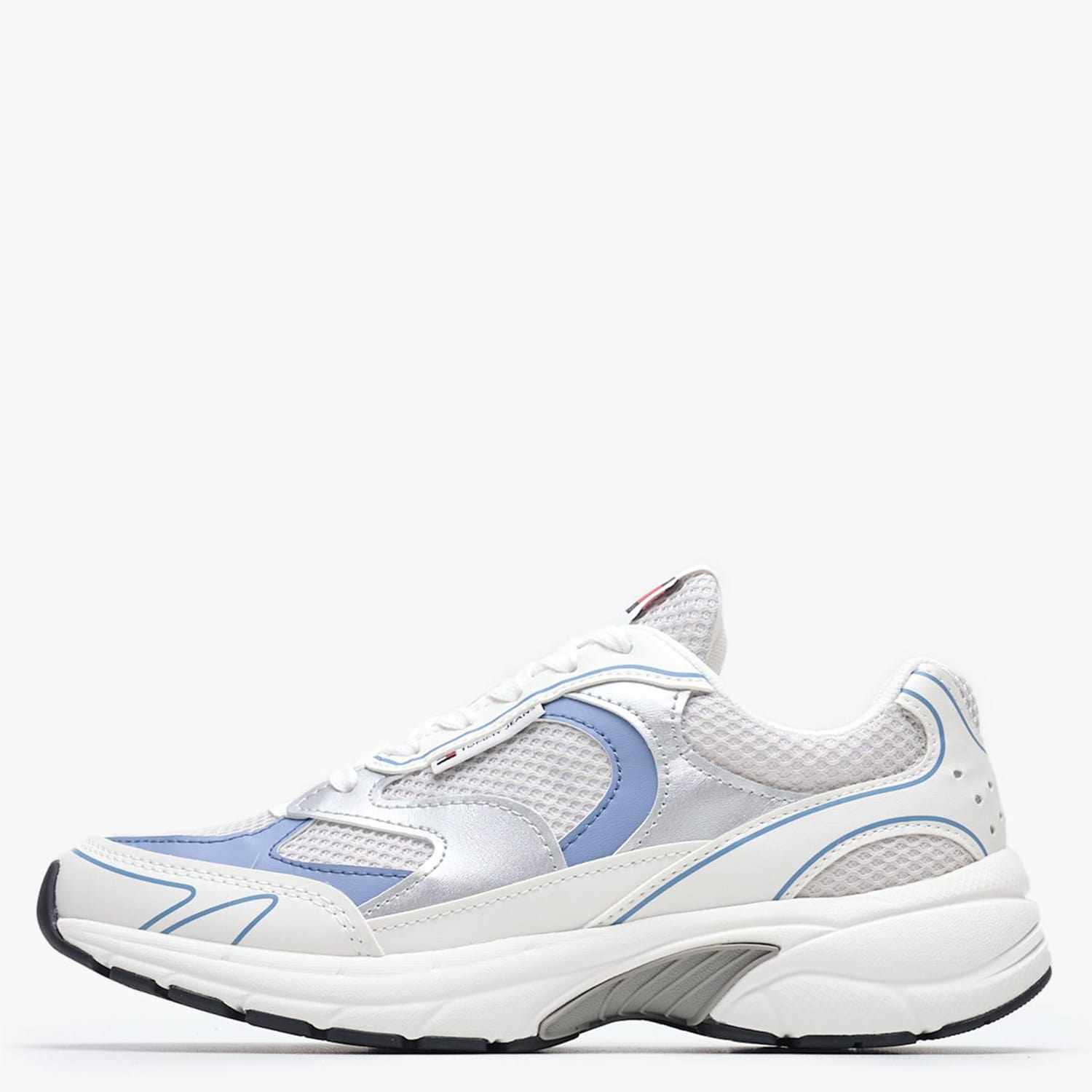Γυναικεία Παπούτσια Casual Coney.Metallic Μπλε ECOleather-Ύφασμα Tommy Hilfiger