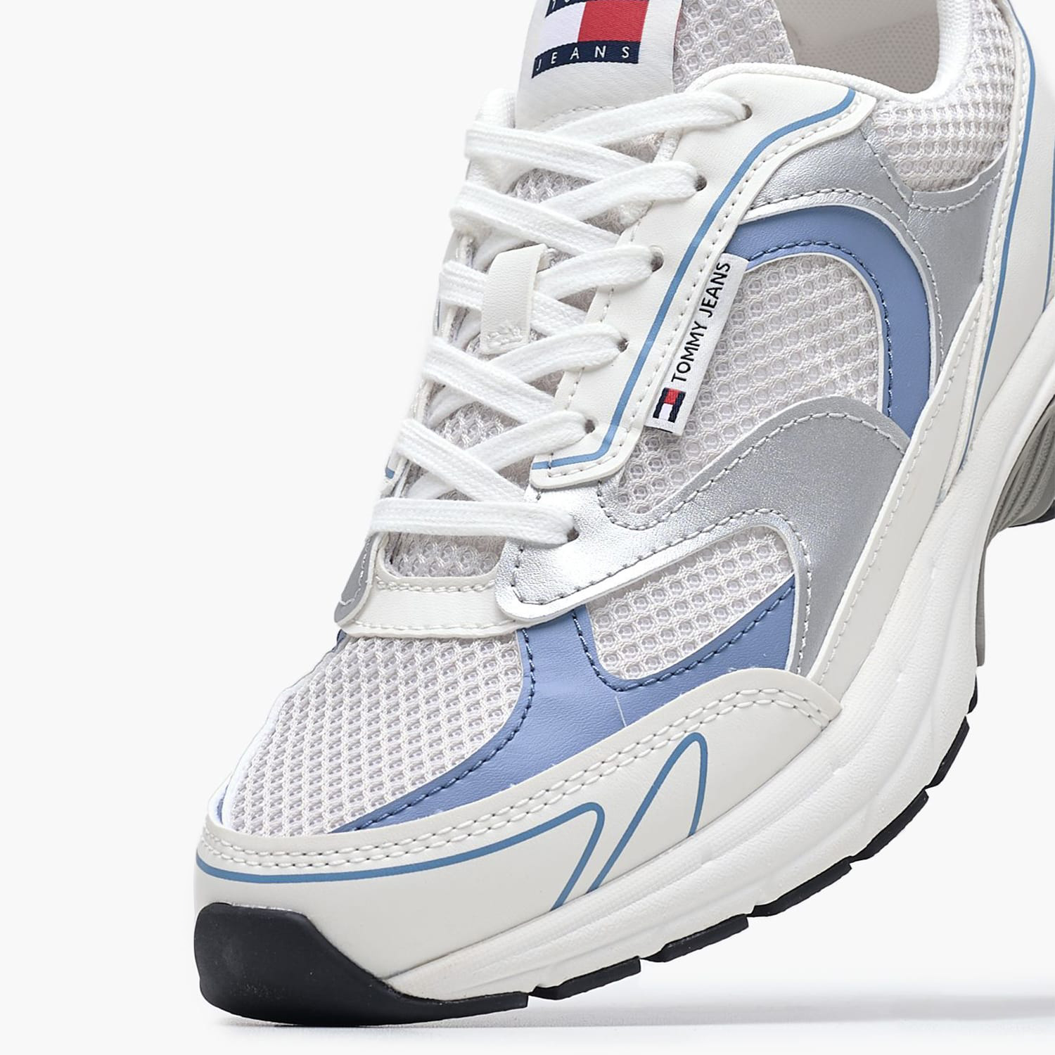 Γυναικεία Παπούτσια Casual Coney.Metallic Μπλε ECOleather-Ύφασμα Tommy Hilfiger