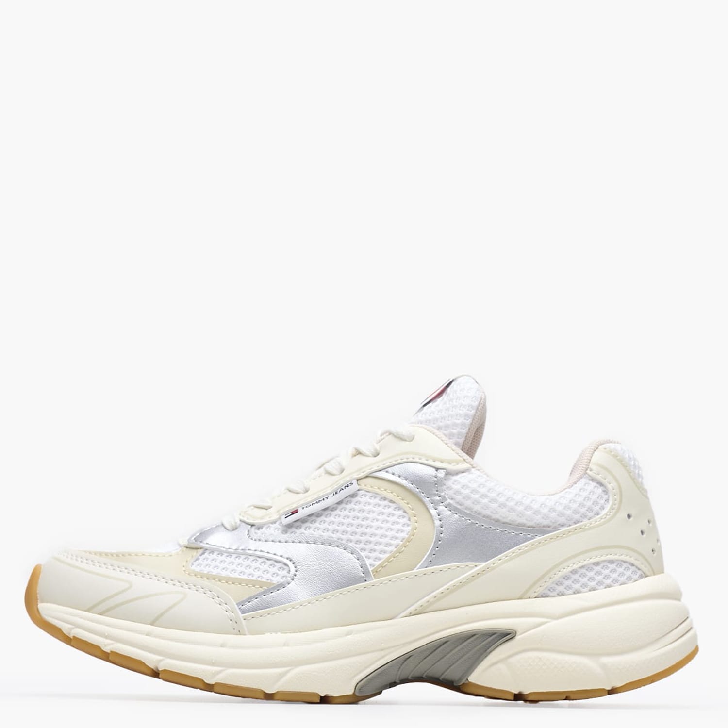Γυναικεία Παπούτσια Casual Coney.Metallic Μπεζ ECOleather-Ύφασμα Tommy Hilfiger