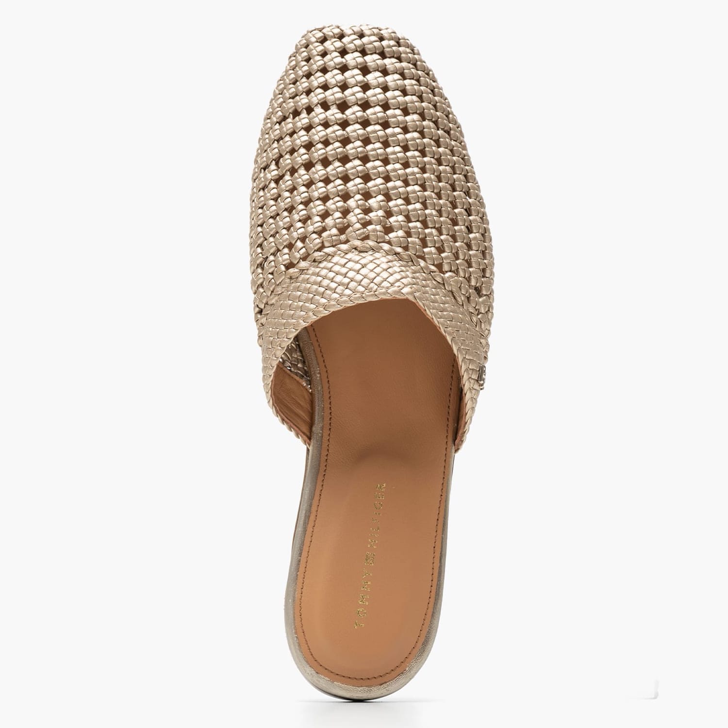 Γυναικεία Mules Crochet.Metallic Χρυσό ECOleather Tommy Hilfiger Γυναικεία Mules Crochet.Metallic Χρυσό ECOleather Tommy Hilfiger