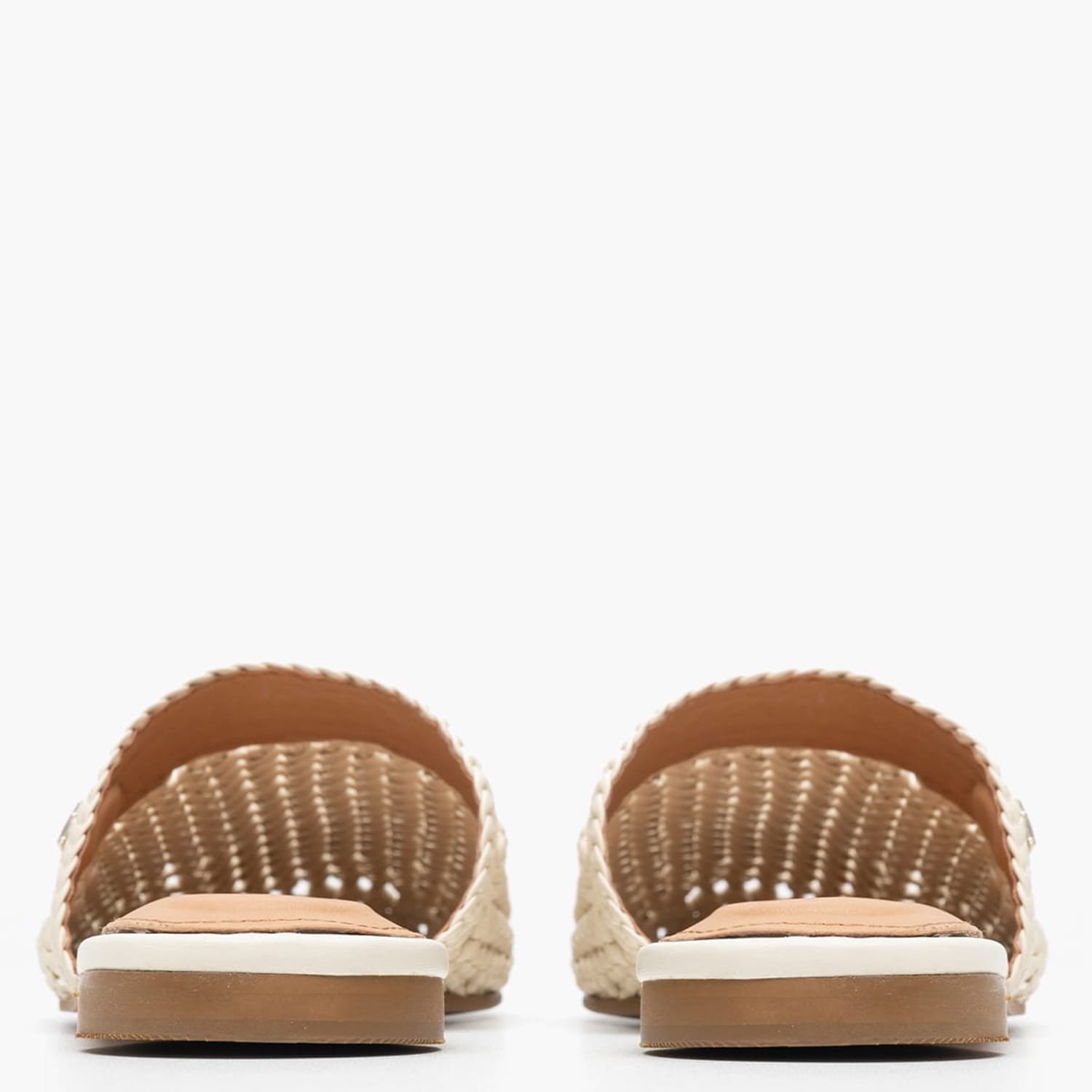 Women Mules Crochet.Mule Beige ECOleather Tommy Hilfiger Women Mules Crochet.Mule Beige ECOleather Tommy Hilfiger