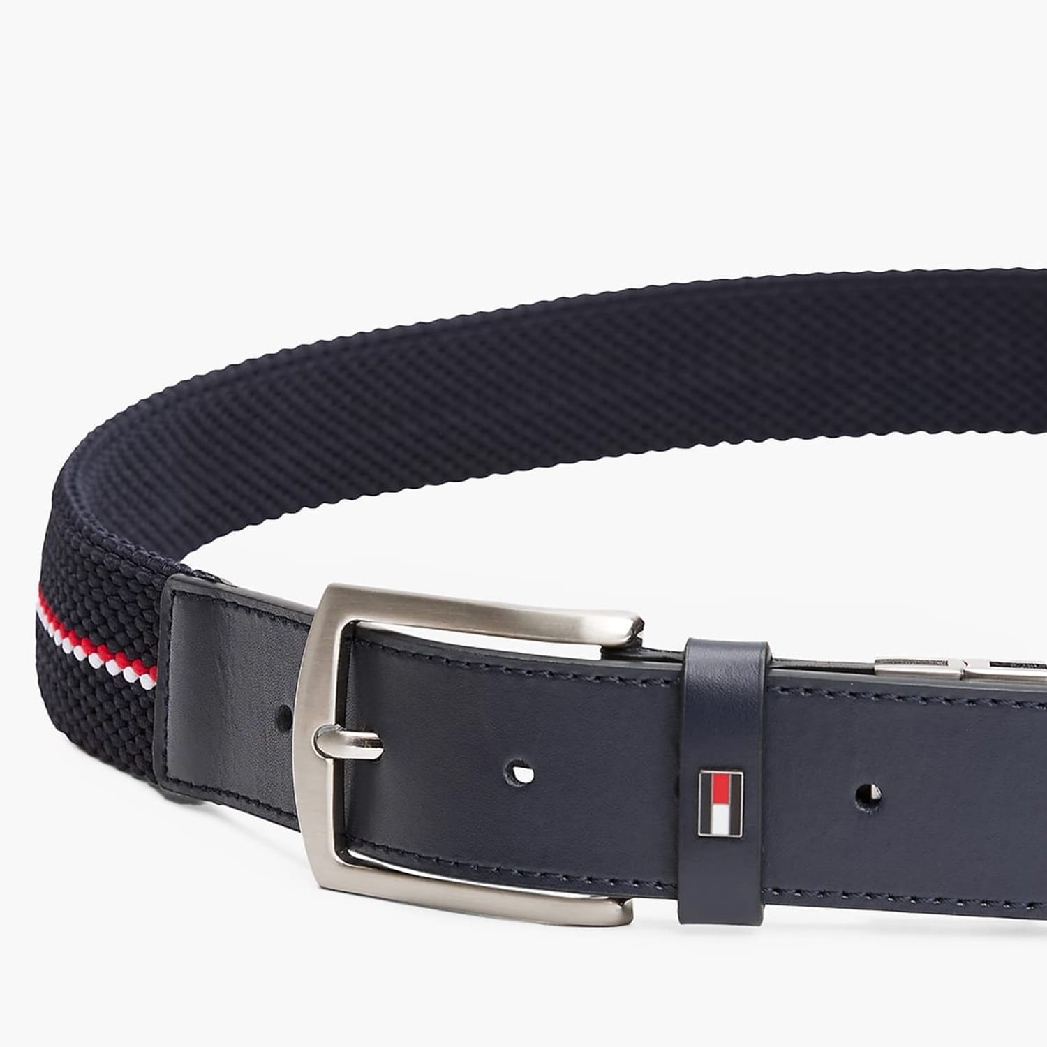 Ανδρικές Ζώνες Denton.Elastic Μπλε Δέρμα-Ύφασμα Tommy Hilfiger Ανδρικές Ζώνες Denton.Elastic Μπλε Δέρμα-Ύφασμα Tommy Hilfiger