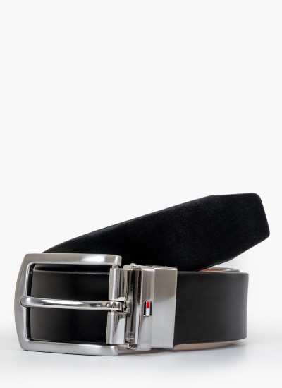 Γυναικείες Ζώνες Timeless.Corp Μπλε Δέρμα Tommy Hilfiger