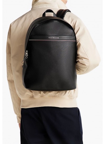 Ανδρικές Τσάντες Dome.Bp Μαύρο ECOleather Tommy Hilfiger