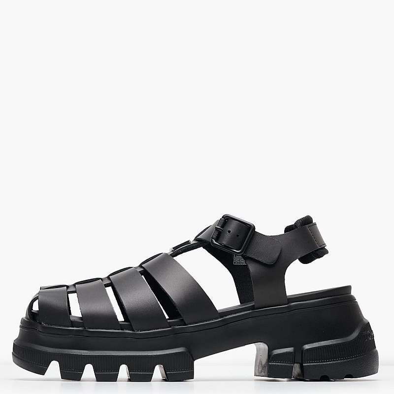 Women Sandals F.Sandal Black Leather Tommy Hilfiger