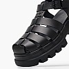 Γυναικεία Πέδιλα F.Sandal Μαύρο Δέρμα Tommy Hilfiger Γυναικεία Πέδιλα F.Sandal Μαύρο Δέρμα Tommy Hilfiger