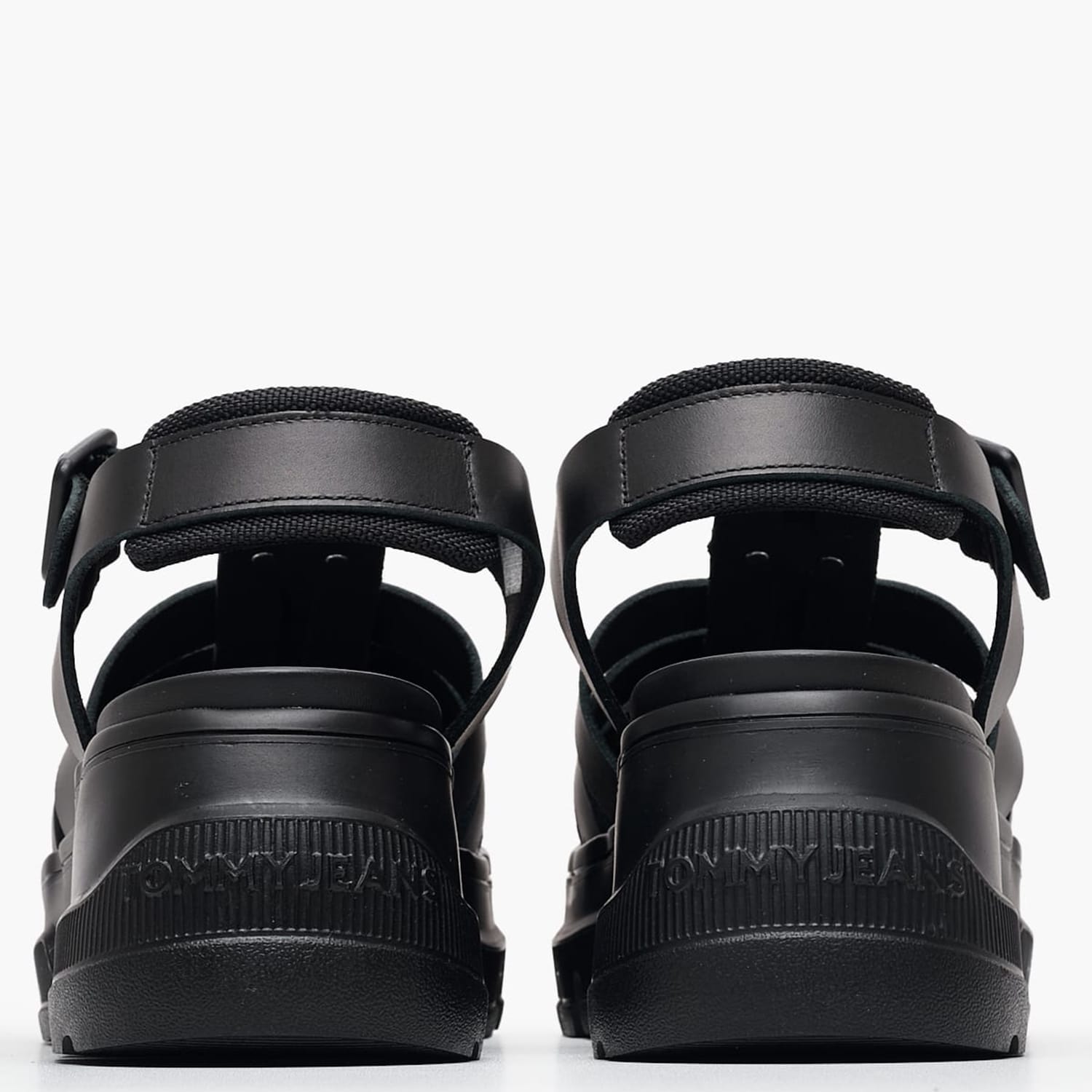 Γυναικεία Πέδιλα F.Sandal Μαύρο Δέρμα Tommy Hilfiger Γυναικεία Πέδιλα F.Sandal Μαύρο Δέρμα Tommy Hilfiger