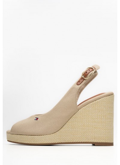 Γυναικείες Πλατφόρμες Χαμηλές 22305 Χρυσό ECOleather Tamaris