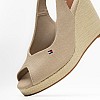 Γυναικείες Πλατφόρμες Ψηλές Flag.H.Slingback Μπεζ Ύφασμα Tommy Hilfiger Γυναικείες Πλατφόρμες Ψηλές Flag.H.Slingback Μπεζ Ύφασμα Tommy Hilfiger