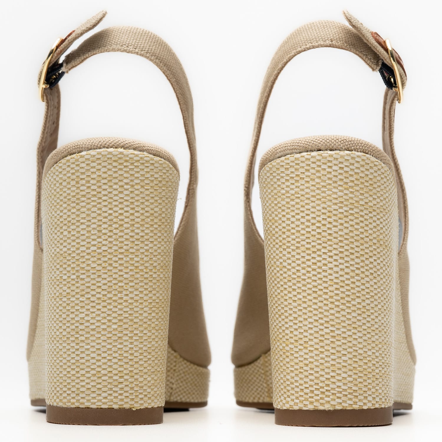 Γυναικείες Πλατφόρμες Ψηλές Flag.H.Slingback Μπεζ Ύφασμα Tommy Hilfiger Γυναικείες Πλατφόρμες Ψηλές Flag.H.Slingback Μπεζ Ύφασμα Tommy Hilfiger